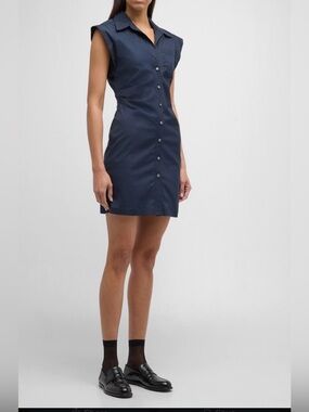 Callas Milano Navy NWT size 50 or 14/16
Robbie Button-Front Mini Shirtdress